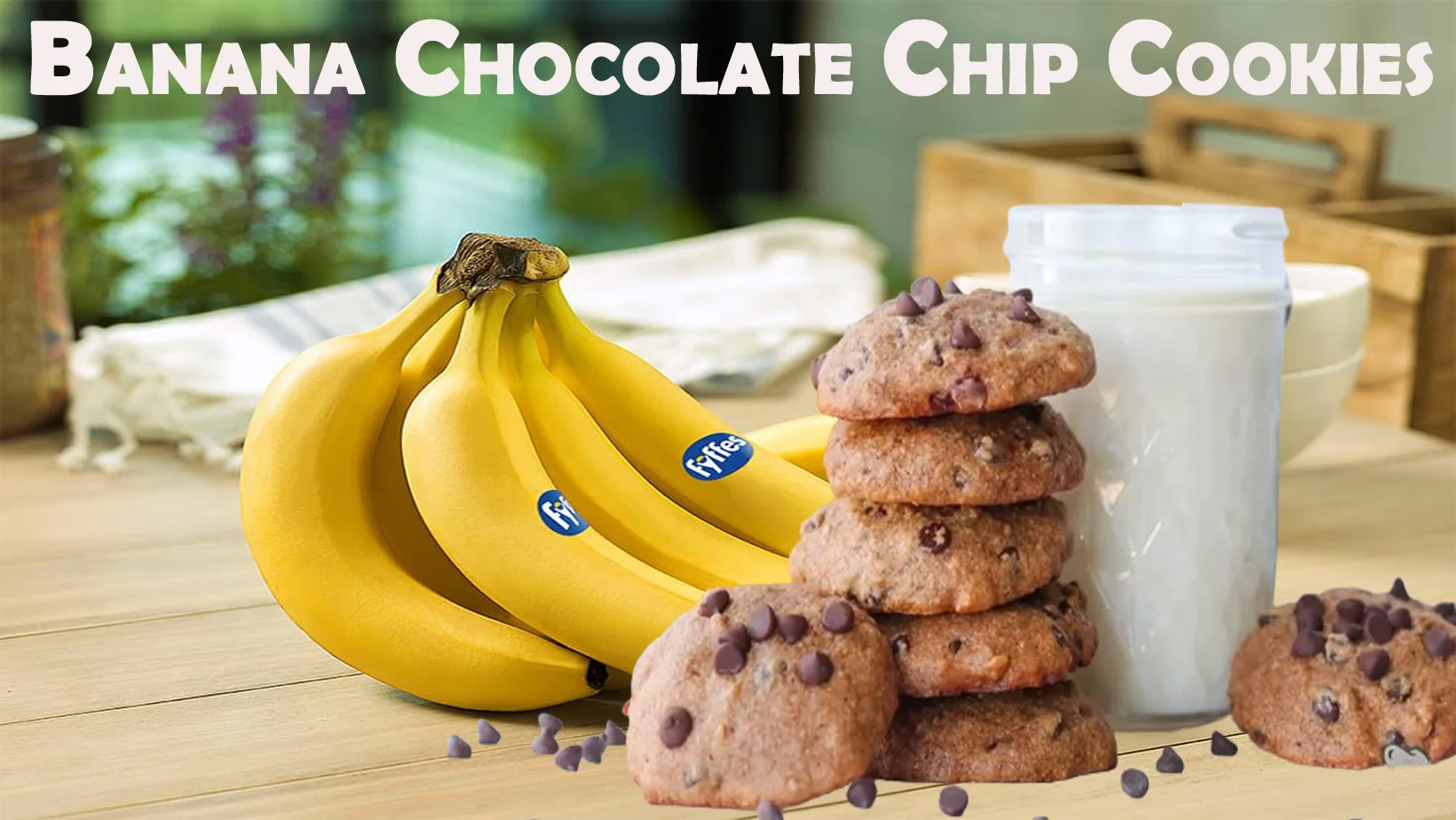 Banana Chocolate Chip Cookies