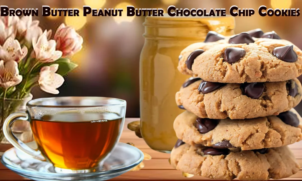 Brown Butter Peanut Butter Chocolate Chip Cookies