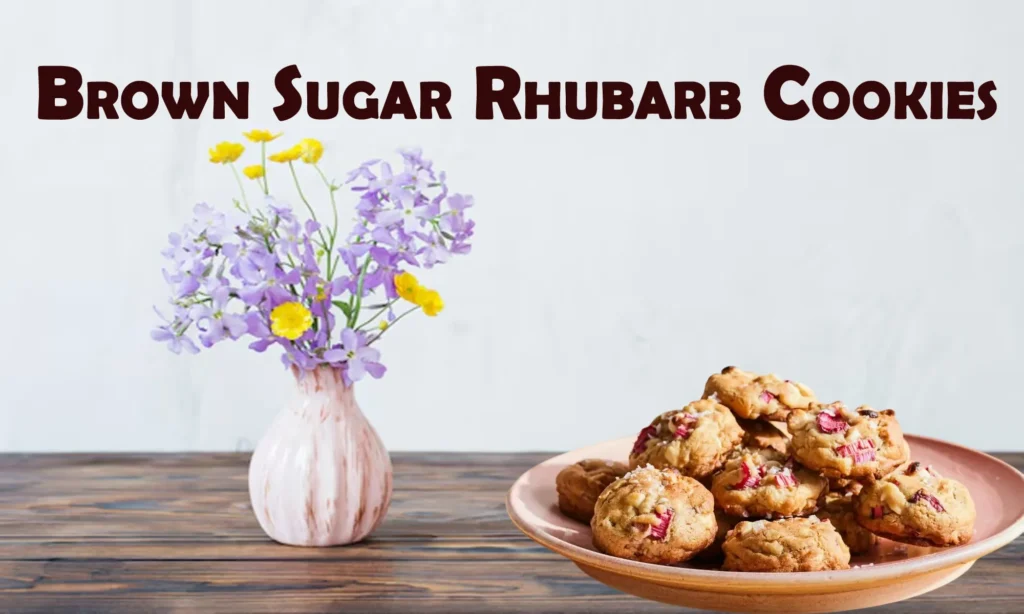 Brown Sugar Rhubarb Cookies