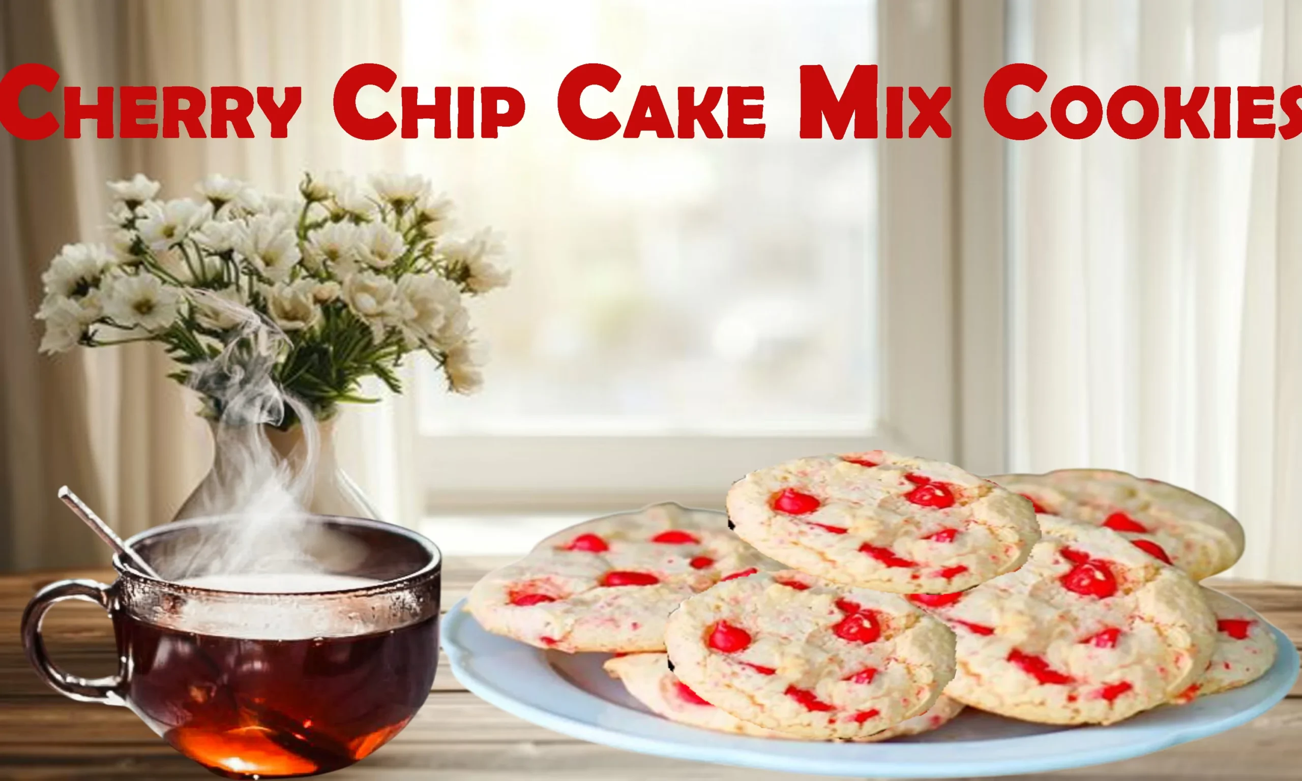 Cherry Chip Cake Mix Cookies