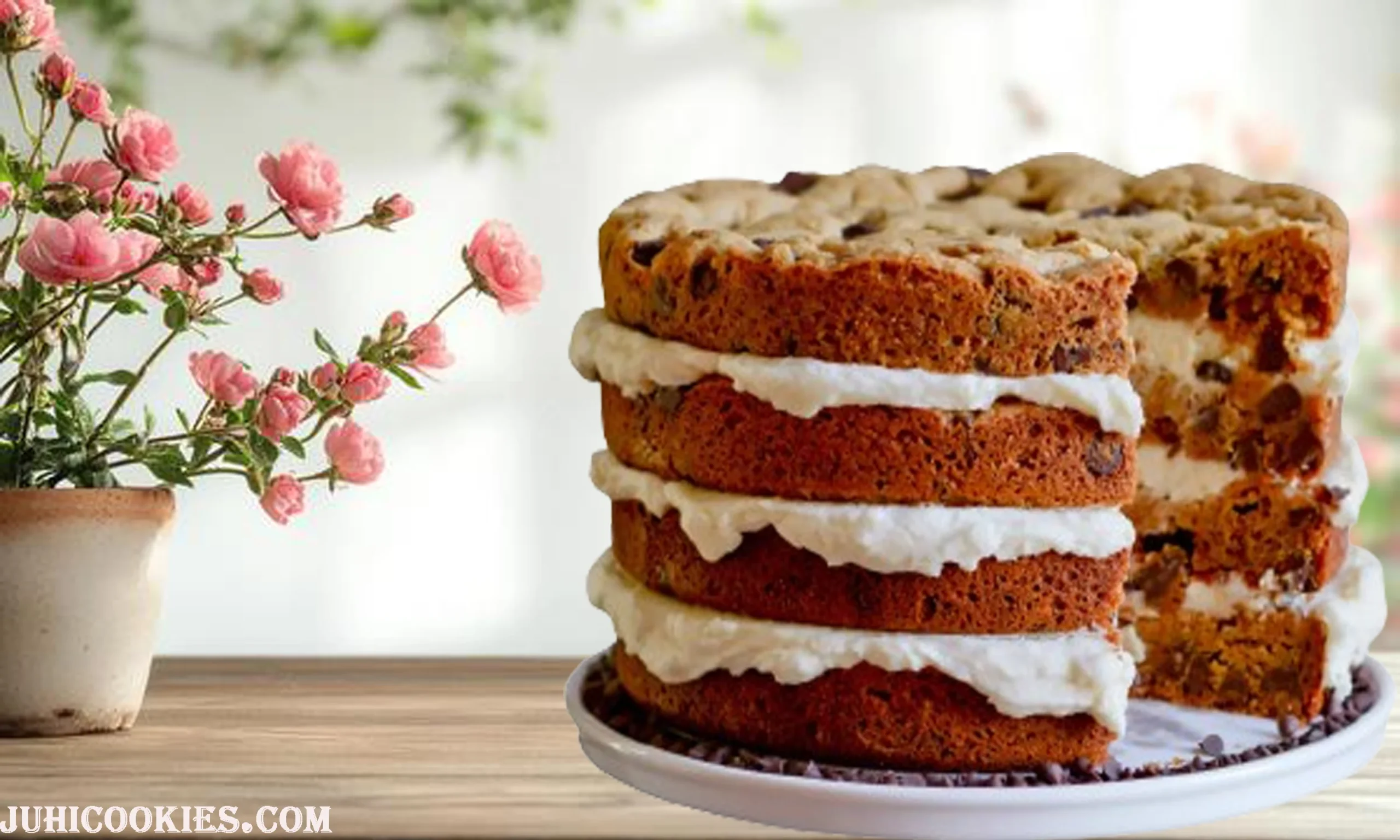 Chocolate Chip Cookie Layer Cake